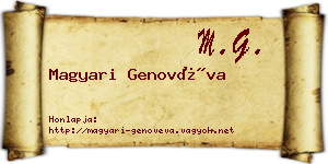 Magyari Genovéva névjegykártya